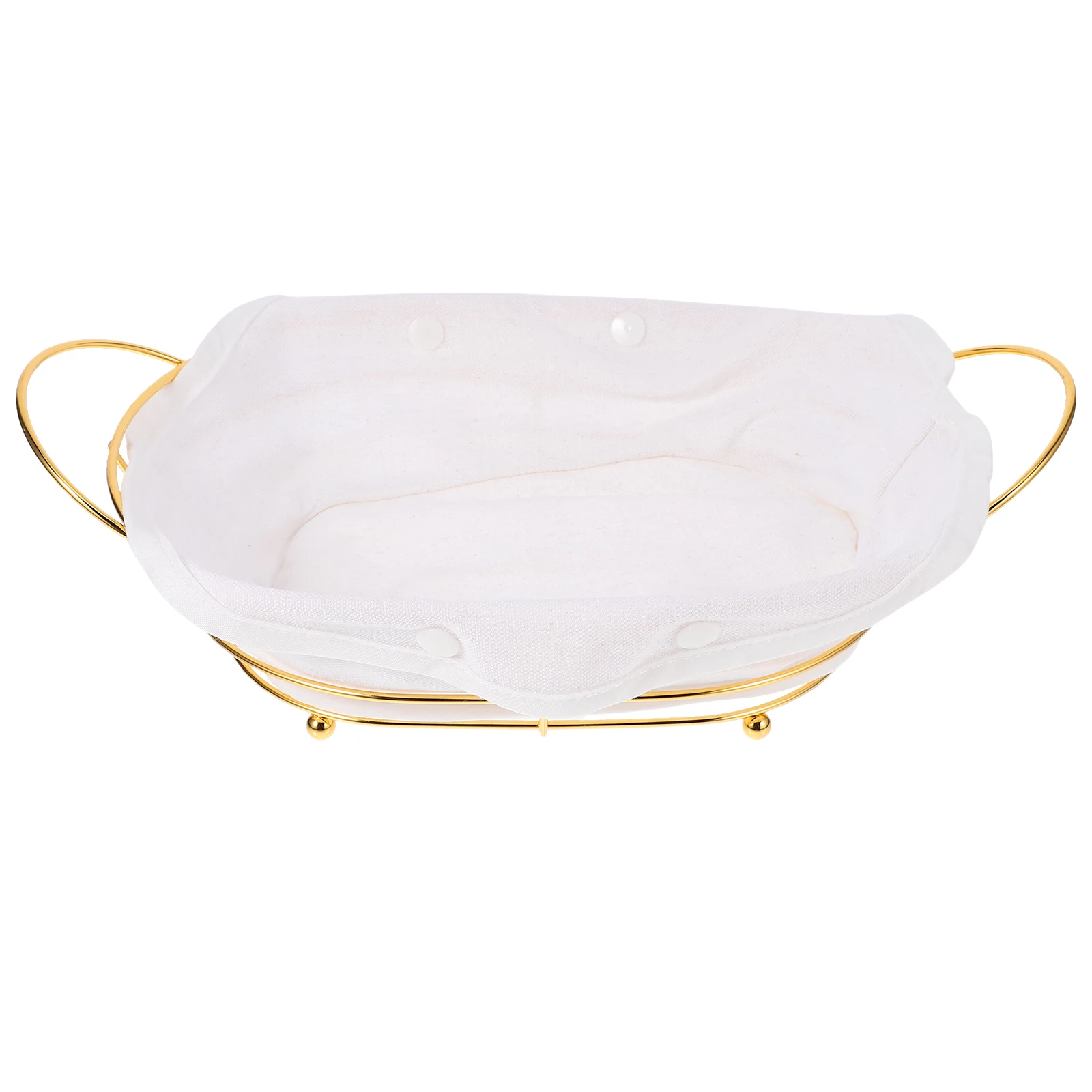 

Bread Baskets Handheld Fruit Storage Large Volume Retro Iron Cotton Multifunctional Portable Dining Wire Basket Decorative