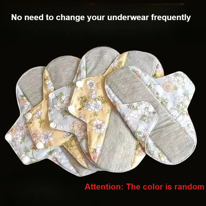 Washable Cotton Leakproof Pad Graphene Antibacterial Reusable Women Menstrual Incontinence Cloth Underwear Protection Odorless