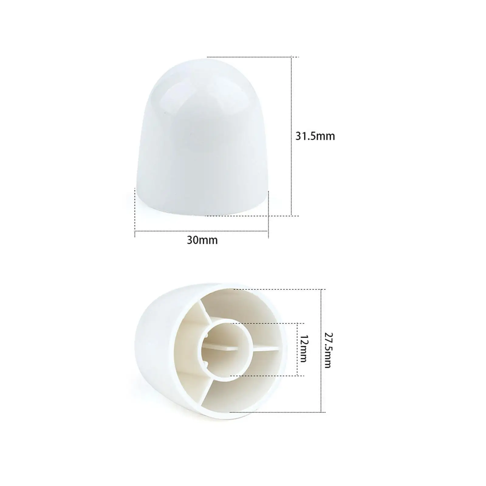 Toilet Seat Floor Bolt Cap Practical Bathroom Decor Cover for Toilet Accessory Complete Set