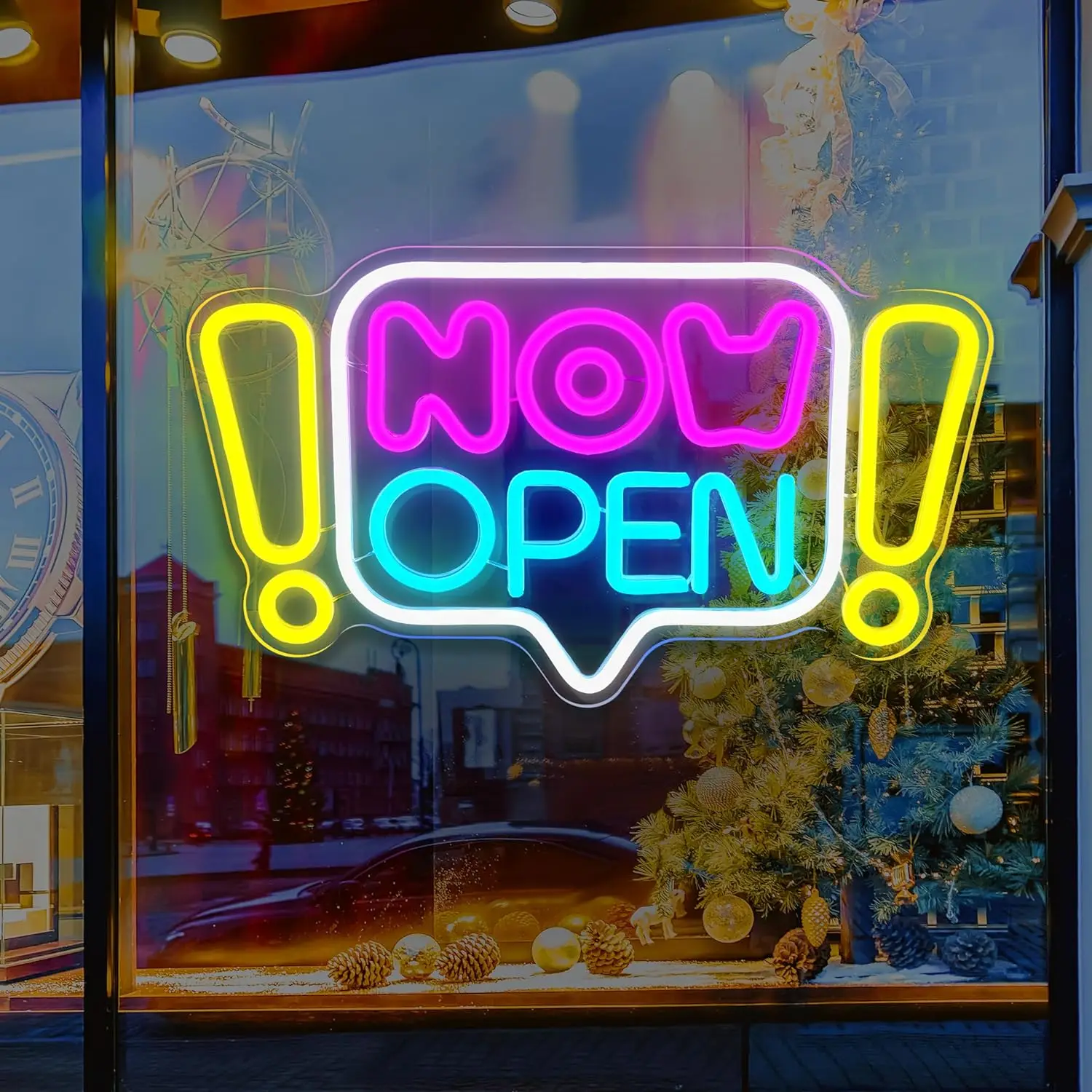 Open Neon znak neonowy światło LED USB z włącznikiem/wyłącznikiem otwarte znaki dla biznesu okno Bar Salon kawiarnia lampka nocna