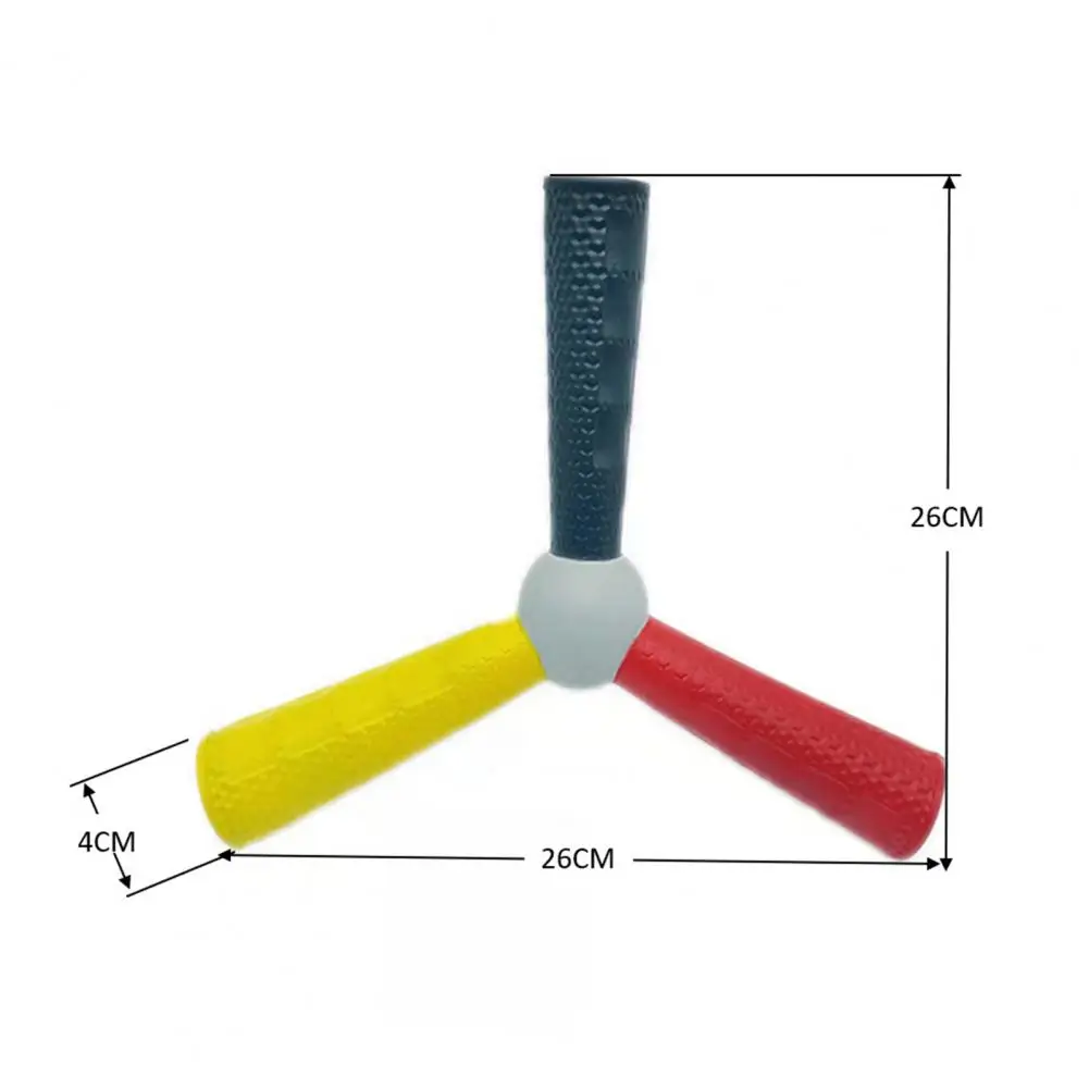 Coordenação olho-mão Ferramenta de treino de reação, Bastão de 3 pontas, 3 cores, Experiência ótica, Suprimentos de ginástica, Novo