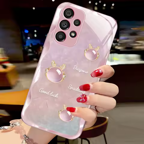 For Samsung S23 Ultra Case Cover Tempered Glass Cases for Samsung Galaxy S24 Ultra S23 S22 S21 Plus FE Hard Silicone Bumper Bags