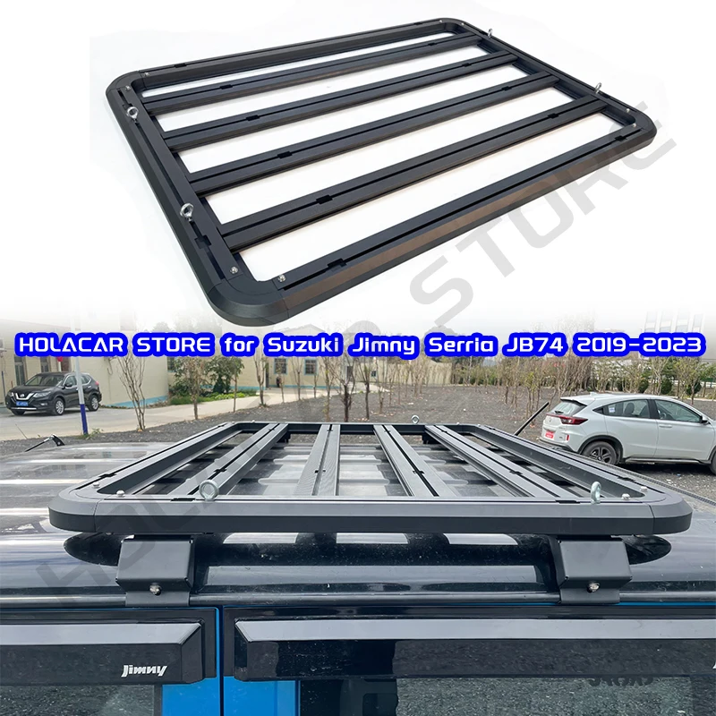 

Mini Roof Travel Frame Aluminum Car Roof Rack Luggage Flat Cargo Bracket for Suzuki Jimny JB74 JB64 2019 2020 2021 2022 2023