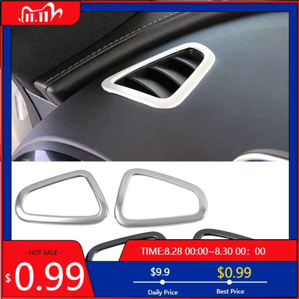 

Внутренние наклейки для Mercedes Benz C Class W206 S206 C43 AMG C200 C220 C300 2022 2023, автомобильная приборная панель, вентиляционное отверстие переменного тока, рамка Ri