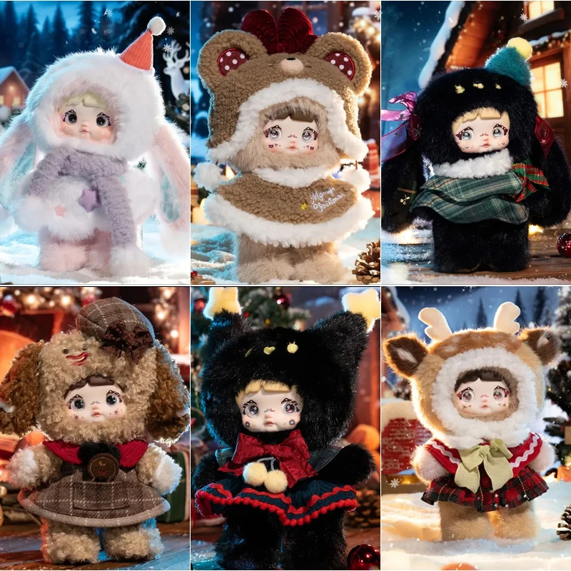 

Nommi Magic Christmas Eve Series плюшевая кукла слепая коробка Nommi виниловая кукла кулон сумка-сюрприз Рождественский подарок Mystery Box игрушки