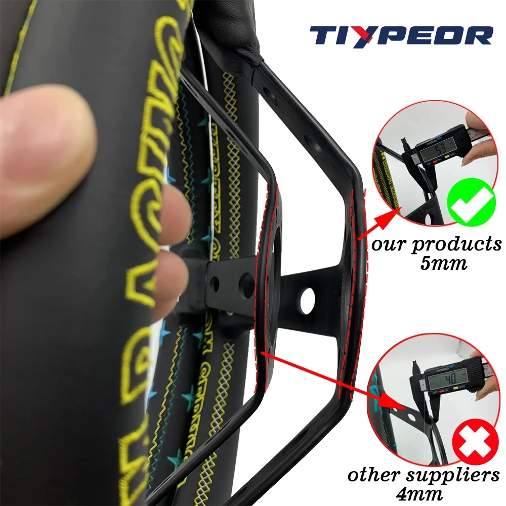 Tiypeor Universal 13 Inch 320mm Pvc Racing Game Simulator Steering Wheel for Golf