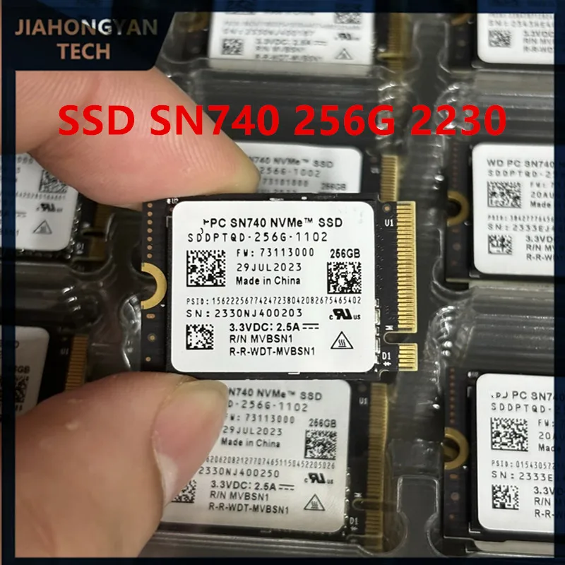 Original For WD SSD SN740 256G 512G 1TB 2TB NVME 2230 PCIE4.0