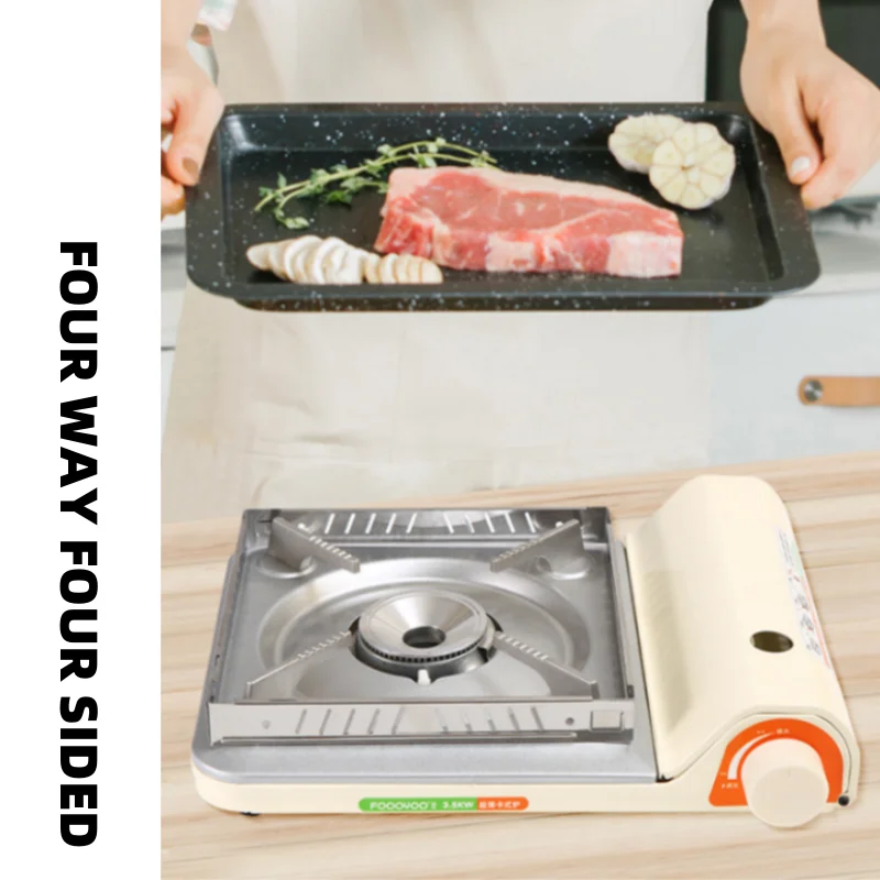 3500W High-power High Flame Card Stove Portable Ultra-thin Gas Stove Outdoor Camping Picnic Cooking Electronic Ignition Stove