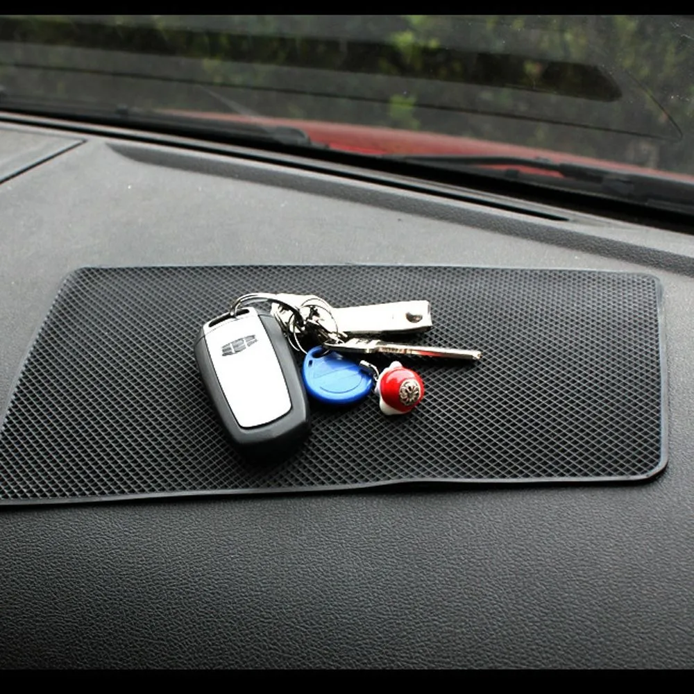 Grand support intérieur antidérapant en caoutchouc pour tableau de bord de voiture, tapis pour téléphone portable, tableau de bord de véhicule