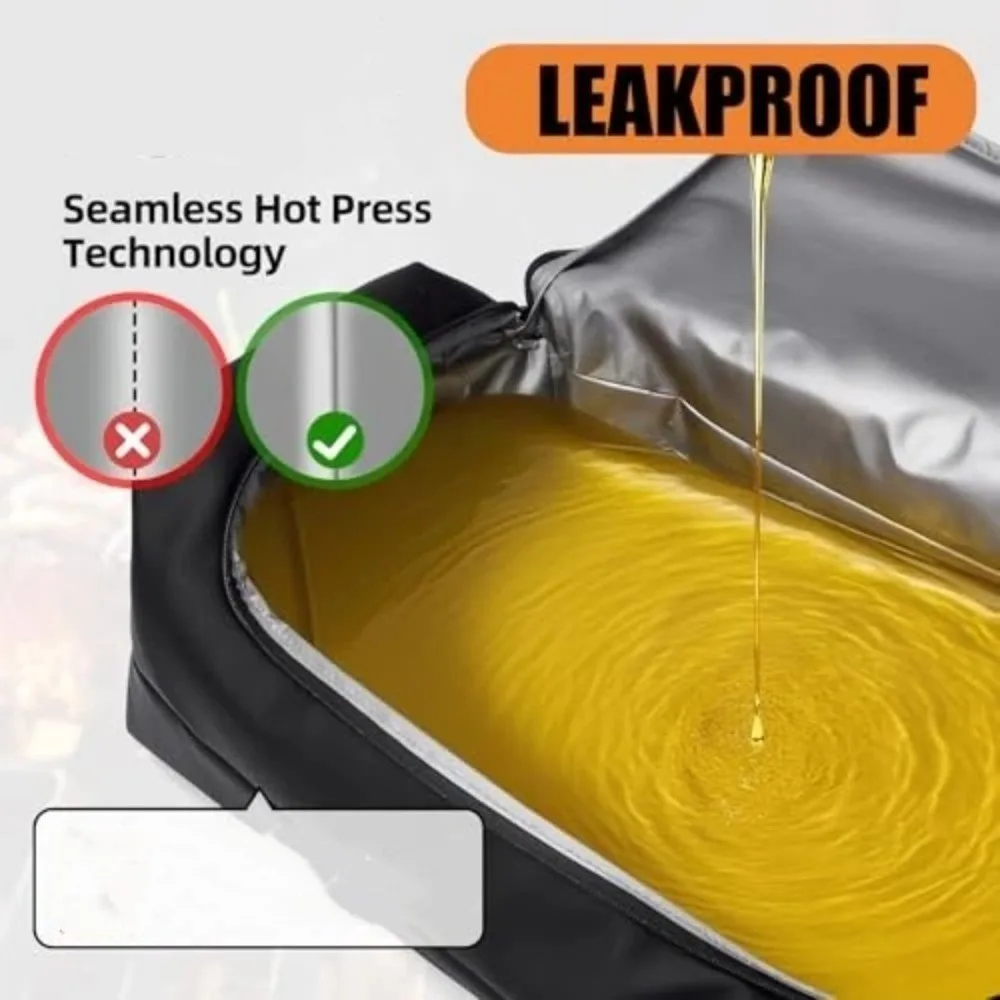 

Сумка-термосумка из ткани Оксфорд для мяса, герметичная, моющаяся, для барбекю, с сохранением тепла, 270 ° Термосумка для барбекю с верхним открытием