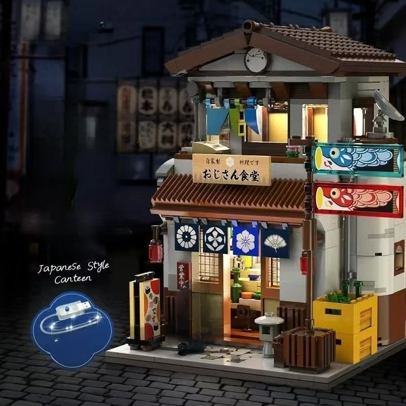 

Creative Expert Modular Buildings MOC Cada C66014 Japanese Midnight Diner Canteen House Model 861PCS Building Blocks Brick Toys