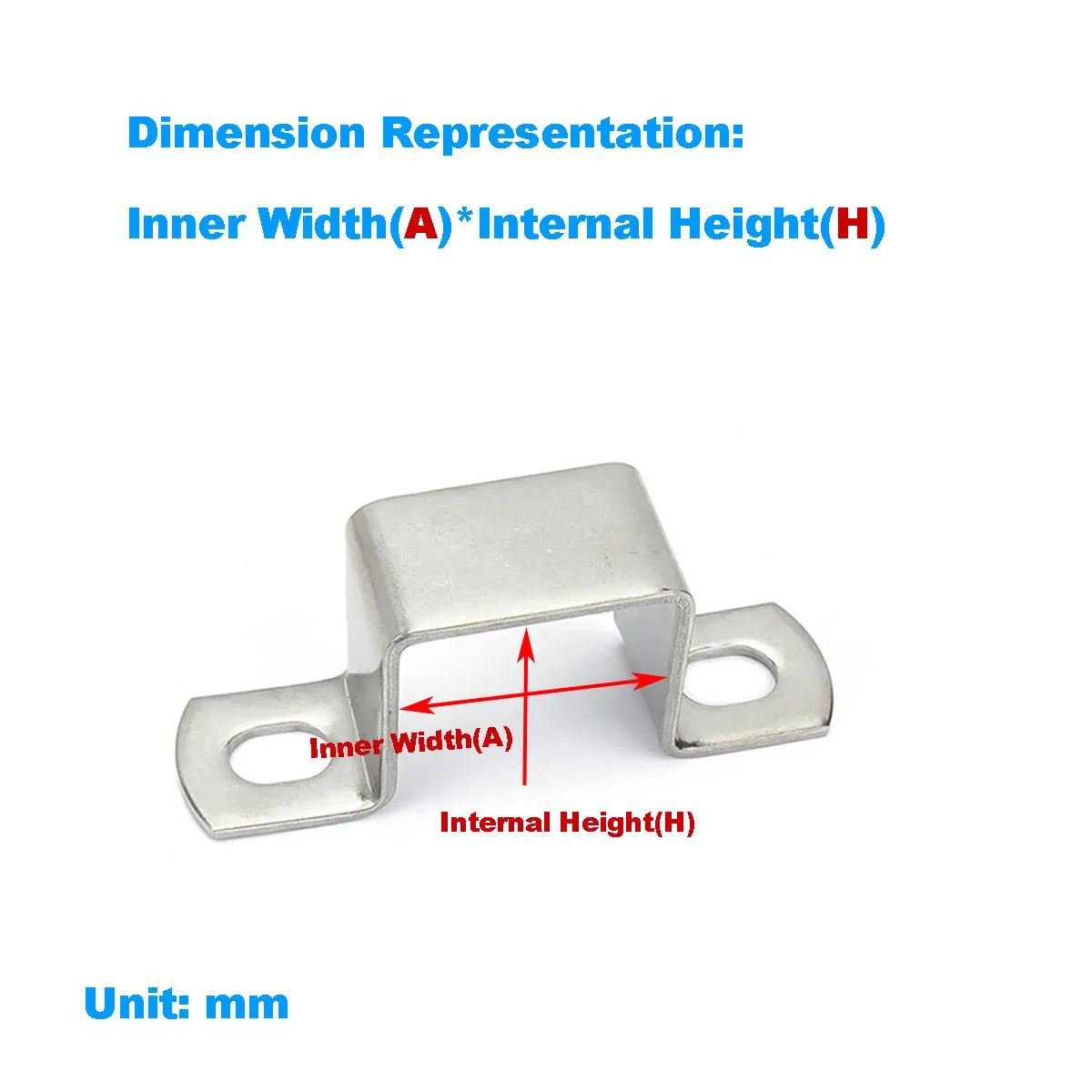 304 Stainless Steel Square Tube Clamp/Horse Riding Clamp