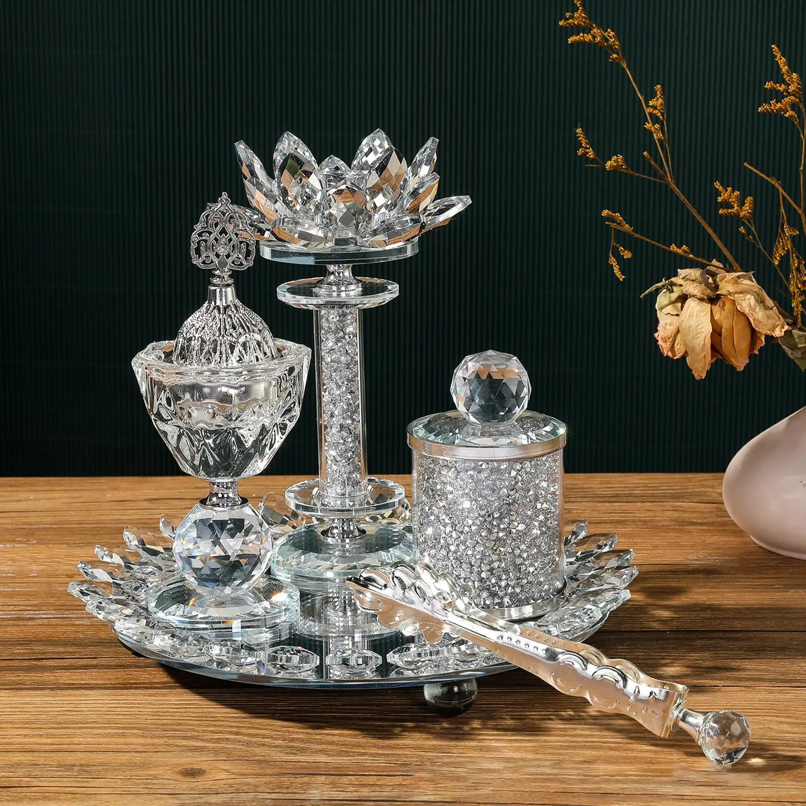 

Набор стеклянных курильниц с зажимом, традиционная курильница для банкета, офиса, спа