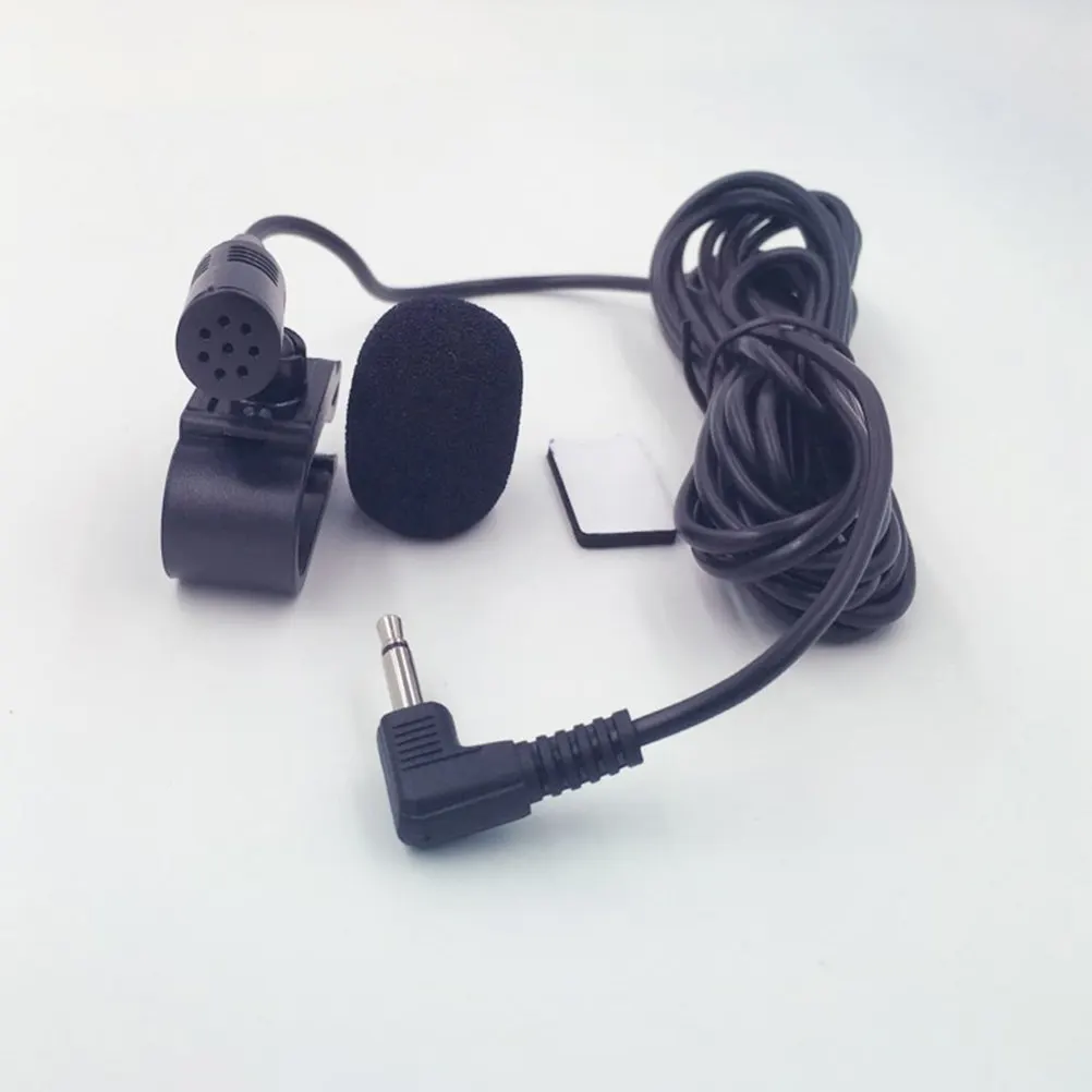 Microphone Motorcycle Microphone 3.5mm Collar Clip GPS Mic Waterproof Noise Reduction for Motorbike Car Driving