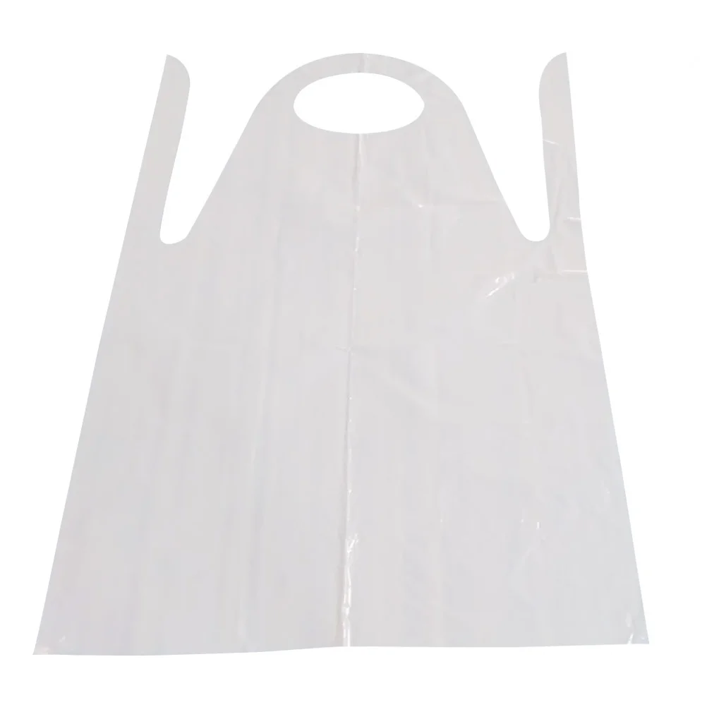 25Pcs Waterproof Disposable Plastic Aprons Cooking Painting Hotpot Picnic Protective Apron Disposable Aprons Apron for Cooking