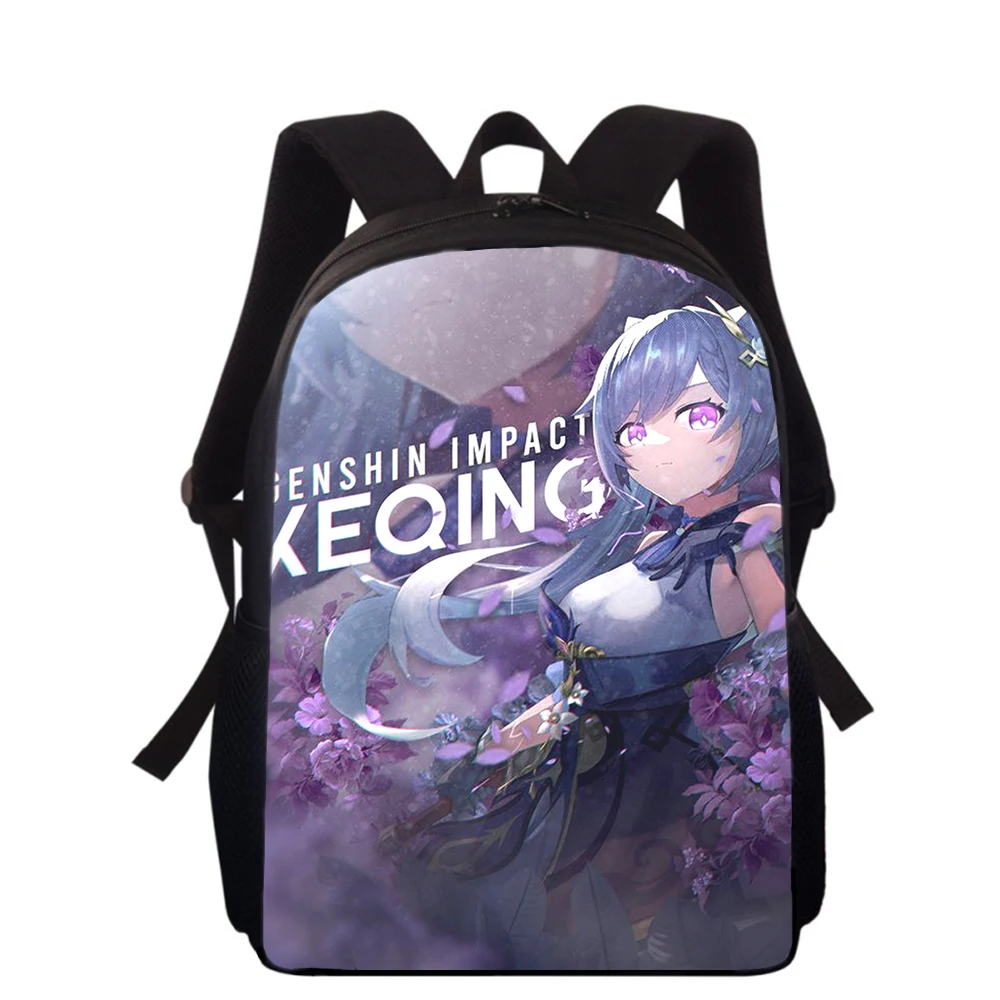 

Genshin Impact Keqing 16" 3D Print Kids Backpack Primary School Bags for Boys Girls Back Pack Students School Book Bags