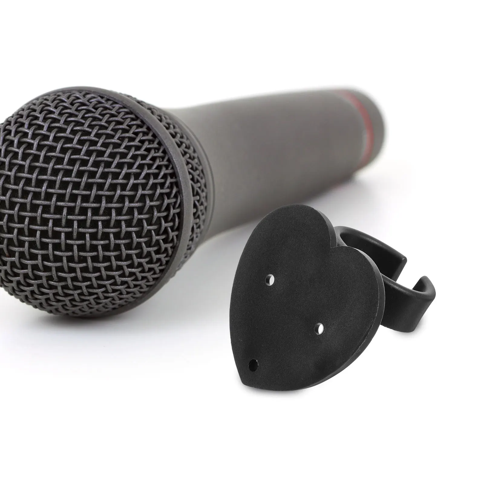 

Wireless Microphone Clip Holder Microphone Holder For Mic Stand Wall Mount Heart Shaped Bracket for Mic Stand KTV Accessories
