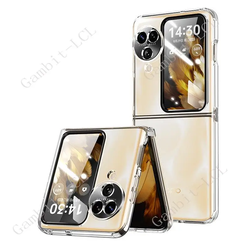 For OPPO Find N3 Flip N3Flip 6.8" 2023 PHT110 CPH2519 Back Ring Holder Bracket Phone Case Soft Silicone TPU Original Shockproof