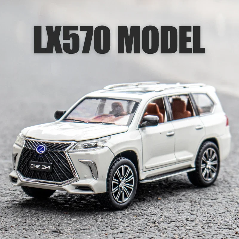 

Коллекция эксклюзивных внедорожников Lexus LX570 в масштабе 1:24, модель внедорожника, модель автомобиля, металлическая литая игрушка для детей, подарок на день рождения