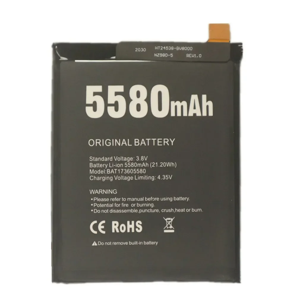 2024 Years 5580mAh BAT17M15580 BAT173605580 Original Battery For Doogee S60 / S60 Lite S60Lite Phone Batterie Bateria + Tools