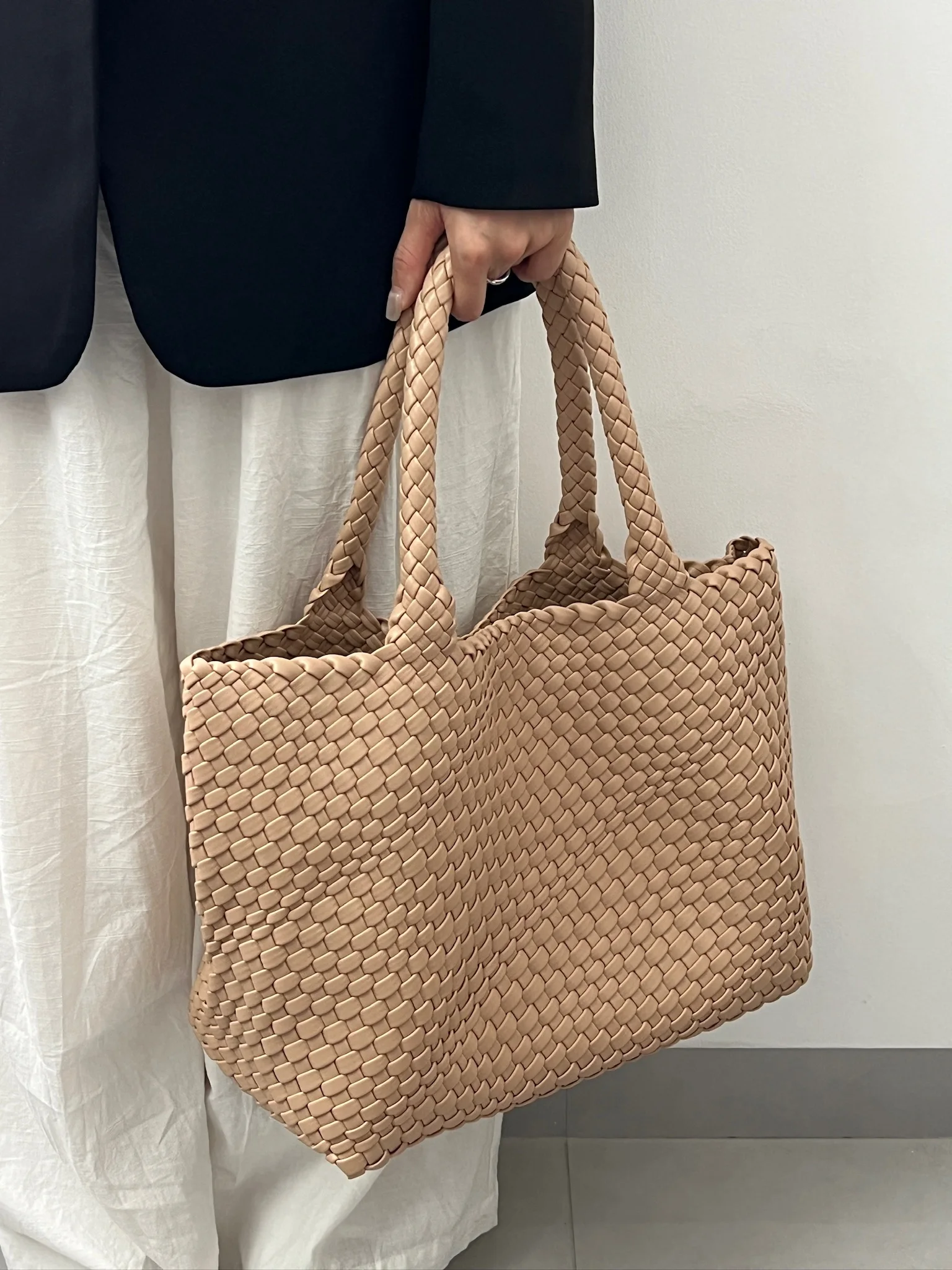 Bolsa tote de tecido para mulheres bolsa de couro pu grande bolsa hobo e bolsa retrô artesanal bolsa de ombro de viagem 2025