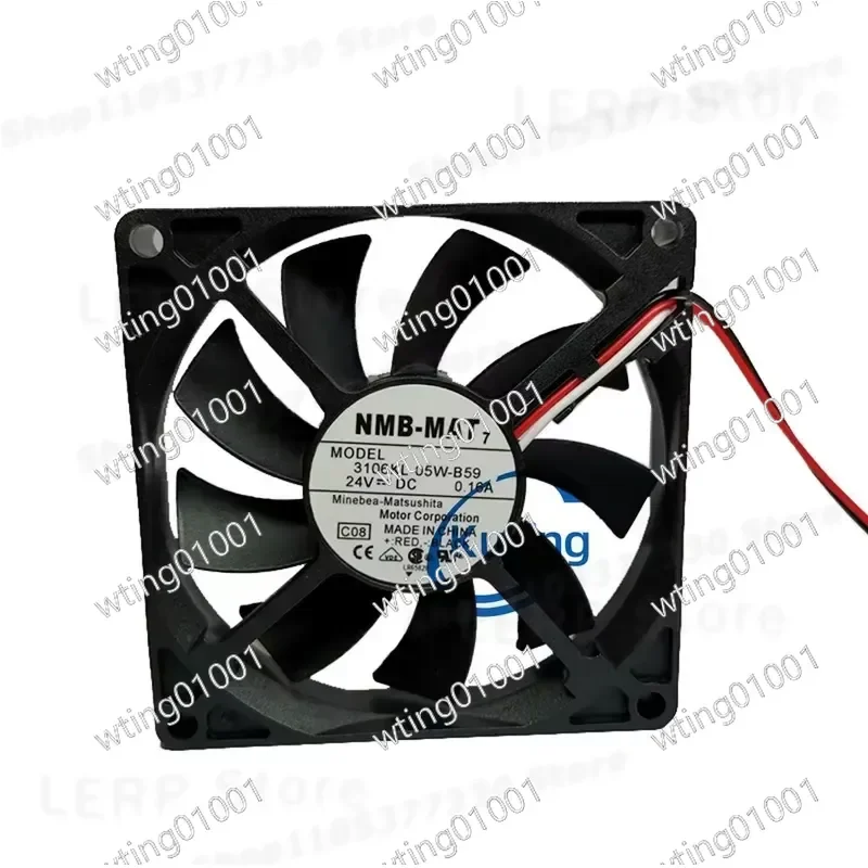 for NMB 3106KL-05W-B59 3106KL-05W-B50 High Speed 80mm x 15mm DC 24V 0.16A Brushless Blower Quiet Air Cooler Replacement Part