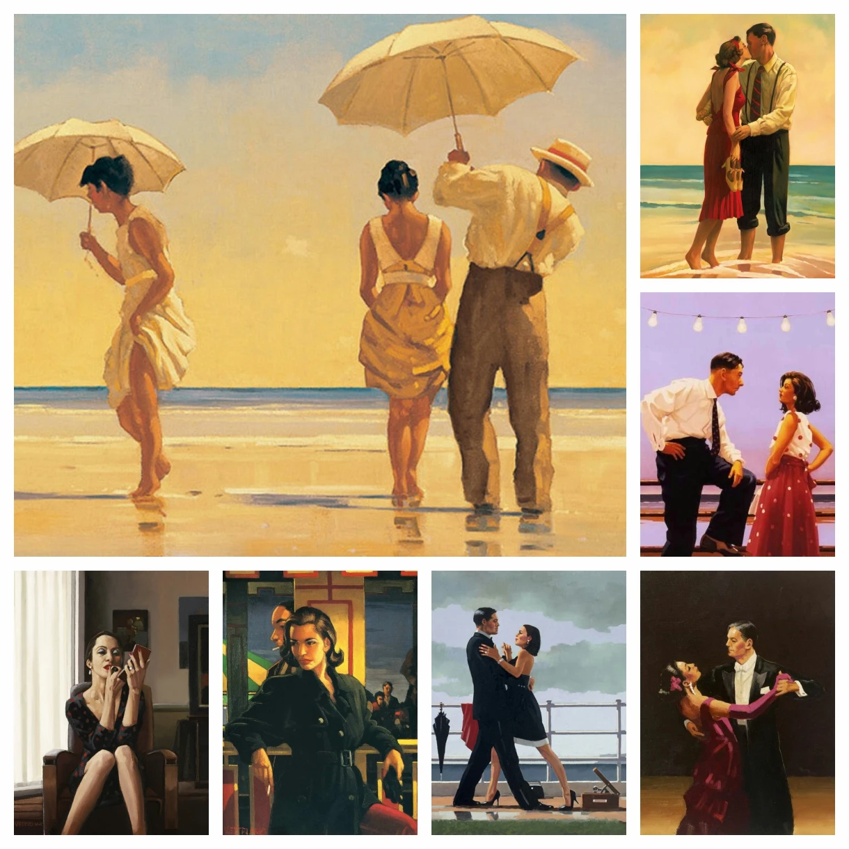 

Full Diamond Painting Scottish Painter Jack Vettriano Artwork Dance Cross Stitch Kits Embroidery Picture Mosaic Craft Home Decor