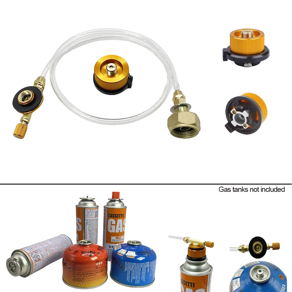 야외 캠핑 프로판 리필 어댑터, LPG 플랫 실린더 버너, 가스 충전 탱크 커플러 컨테이너, 가스 스토브 어댑터 절약