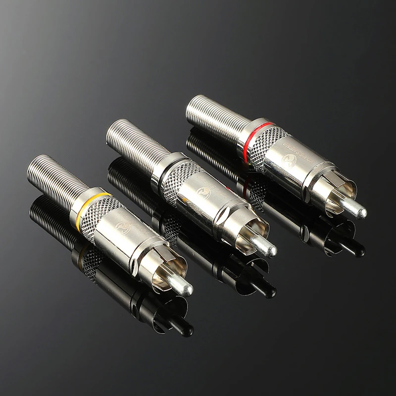 1Pcs NYS366BG Lotus Rca Plug / Socket Set Schroefdraad Soldeer Ontwerp Thuisbioscoop Audio Versterker Dvd Tv Rca Elke verbinding