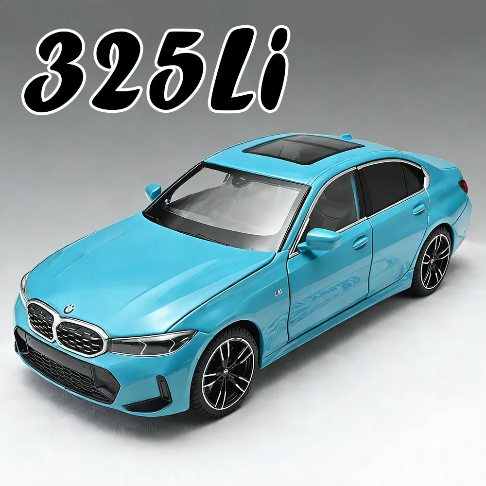 

Масштабная модель автомобиля 1:24 325Li 760Li, литая из сплава, со звуком и светом, откат назад, открывающиеся двери, поворотные передние колеса, игрушка для мальчиков, подарок