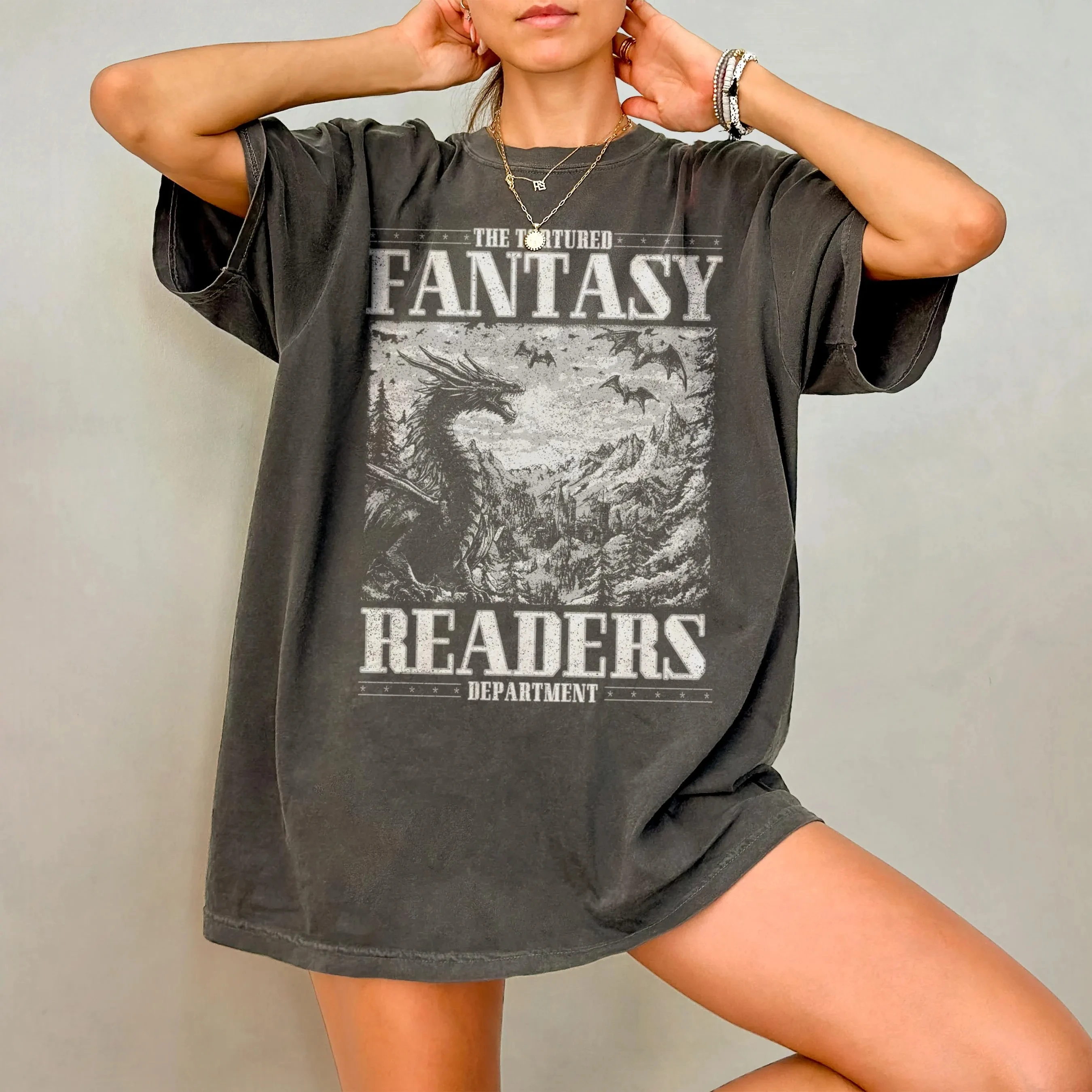 Dragon Leader T-shirt Bookworm Fantasy Book Theme T-shirt Book Inspiration Reading T-shirt Book Lover T-shirt Romantic Book Gift