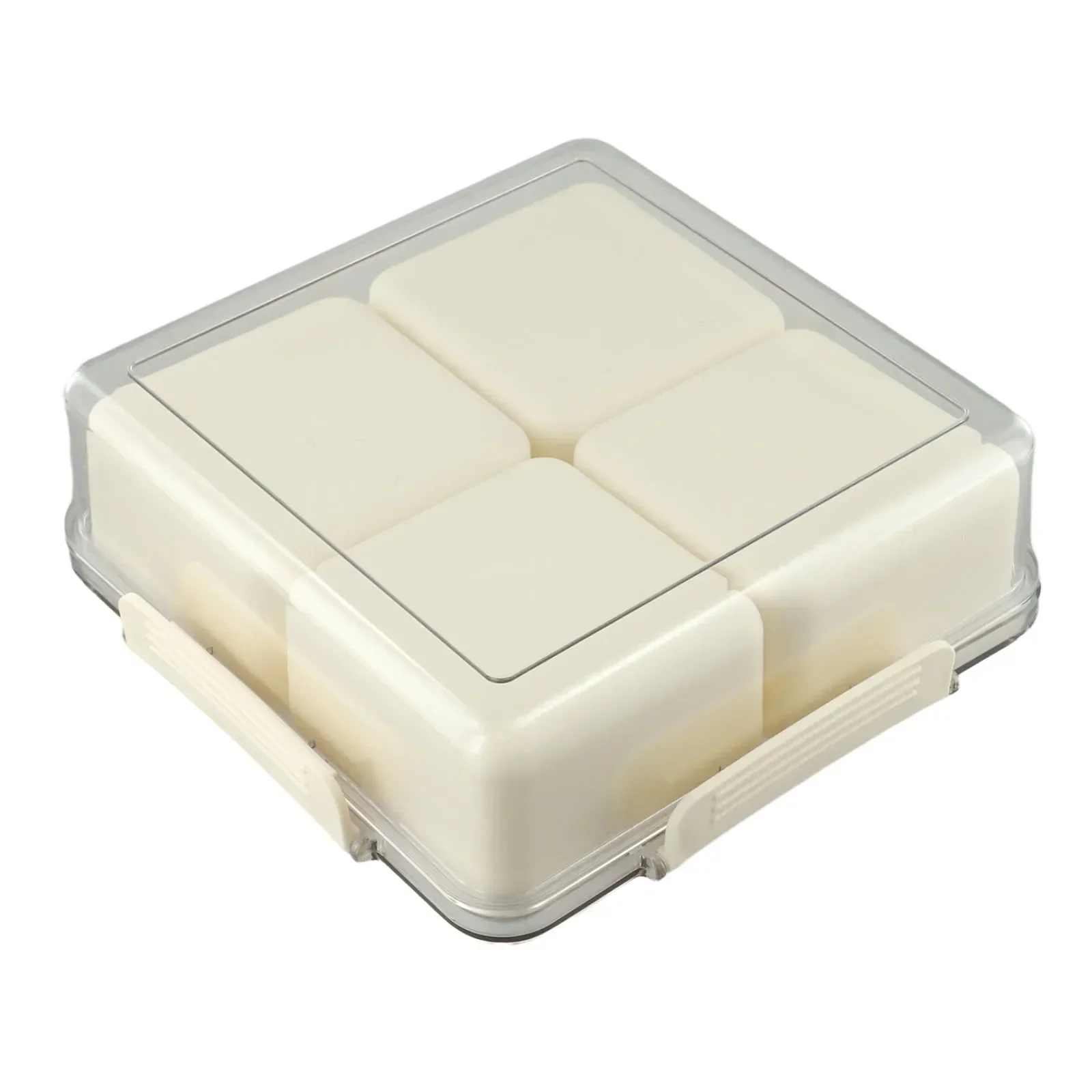 

Хорошо разработанный портативный контейнер для закусок с несколькими секциями для легкого доступа к вашему любимым лакомствам на вечеринках