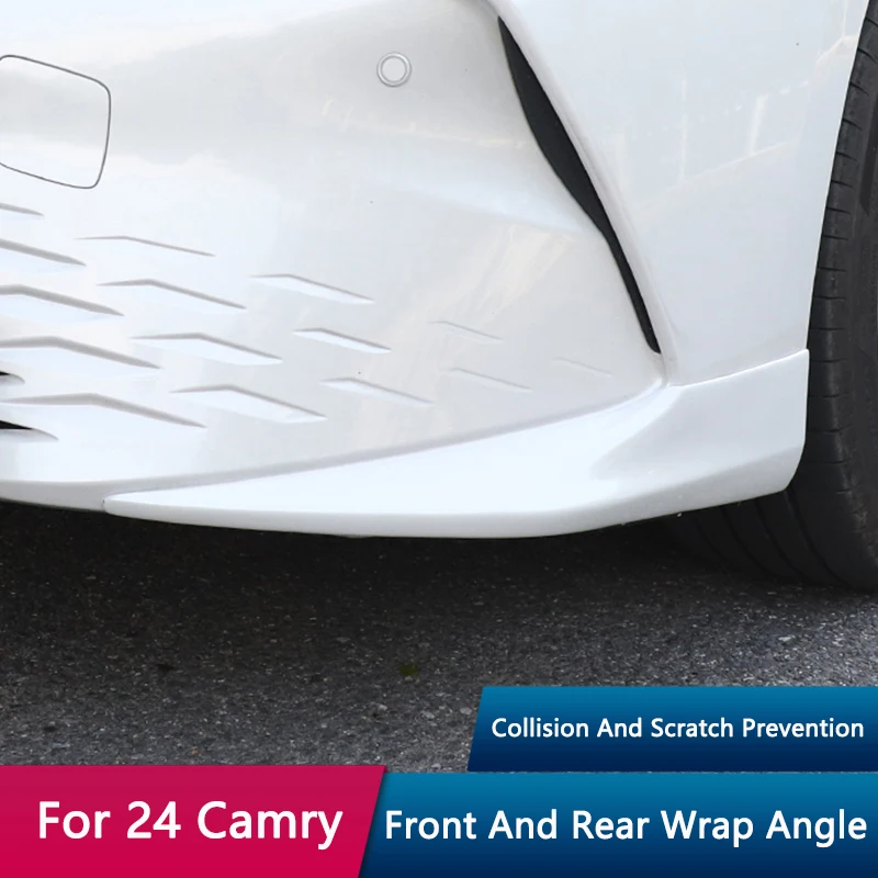 

QHCP Car Front Bumper Corner Cover Rear Bumper Corner Protective Trim Anti-scratch Fits For Toyota Camry 2024 Exterior Accessory