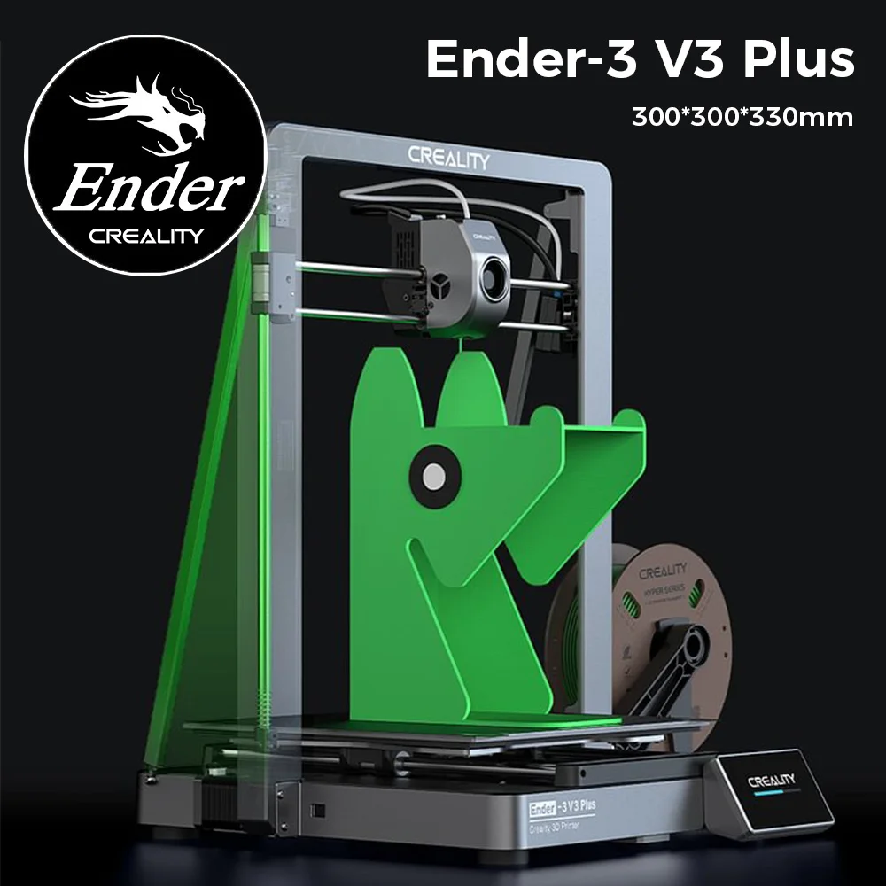 

Creality Ender-3 V3 Plus CoreXZ 3D Printer 300x300x300mm Build Volume Bigger Print Size 600mm/S Extruder Auto Load Filament