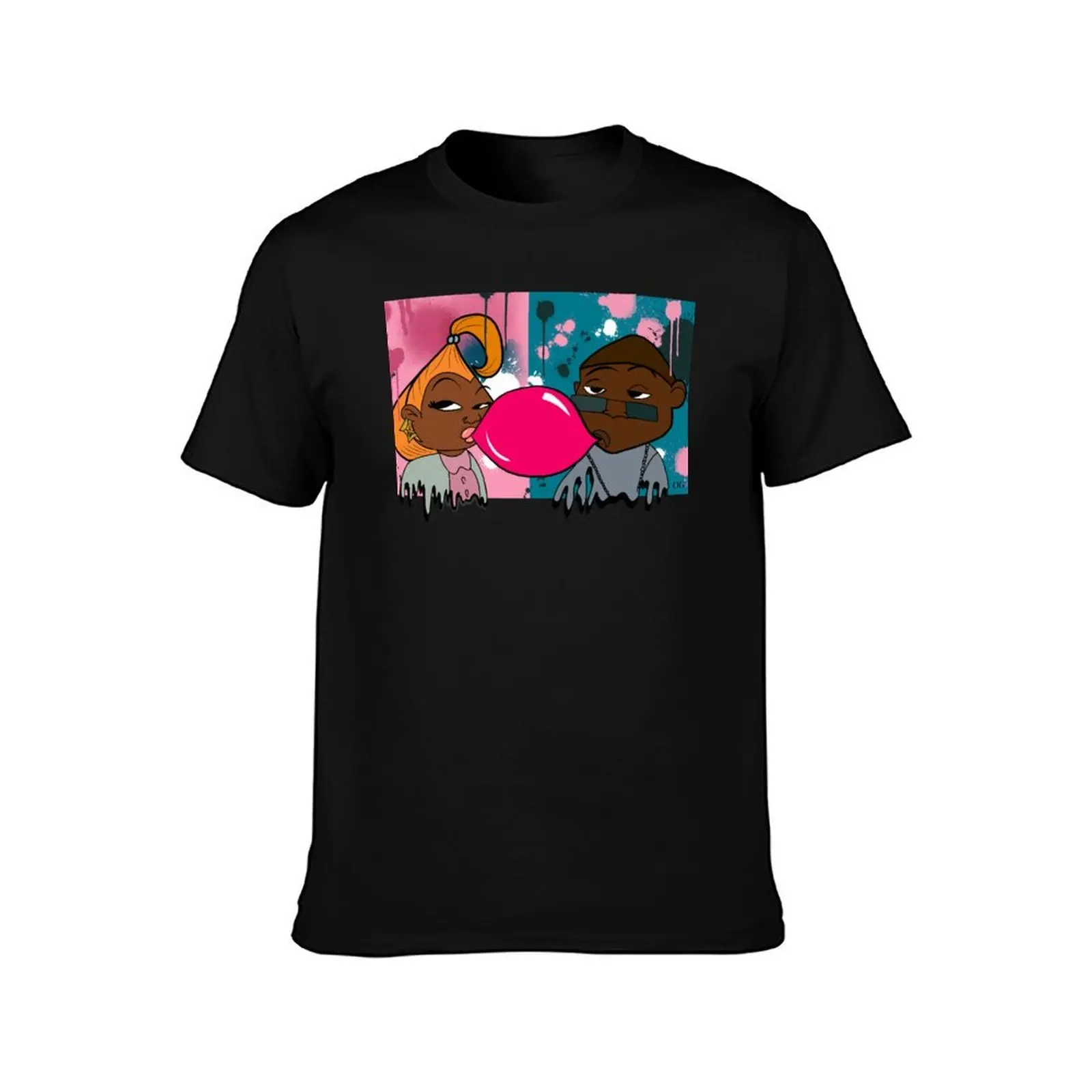Lady and the Sticky T-Shirt Novelty Graphic Tee Shirt T-Shirt