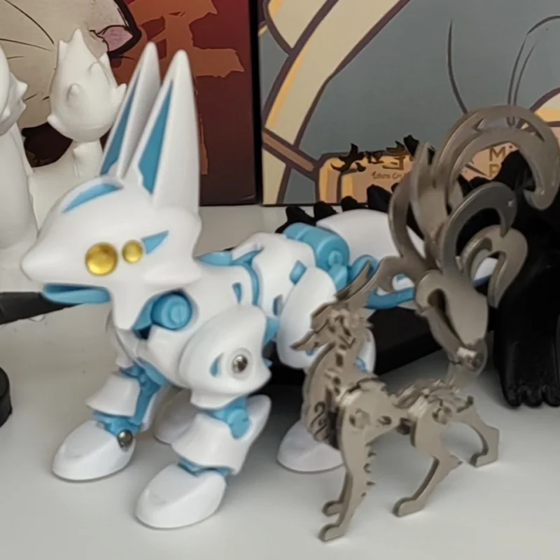 

SO-TA японская механическая лиса шарнирное животное меха фигурка миниатюрный коллекционный капсульный комплект декор стола Коллекционная подарочная игрушка