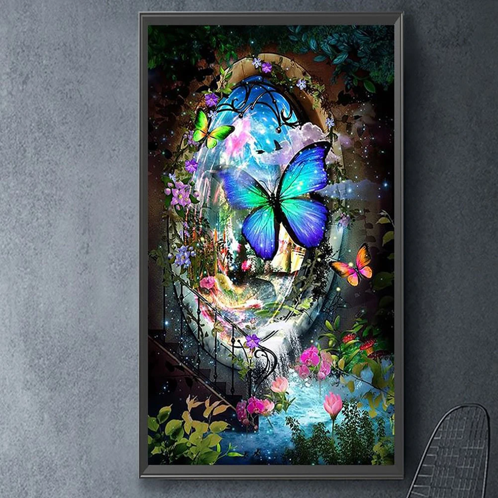 AB Diamond Painting Color Dreamcatcher DIY Water Moon Scenery mosaico ingresso a farfalla Wonderland decorazioni per la casa fatte a mano