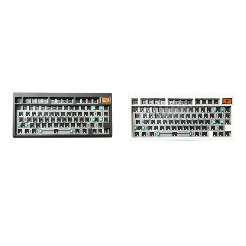 

GMK81 Custom Mechanical Keyboard Kit Hot Swap Bluetooth 2.4G Wireless RGB Backlit Gasket Structure Support Via