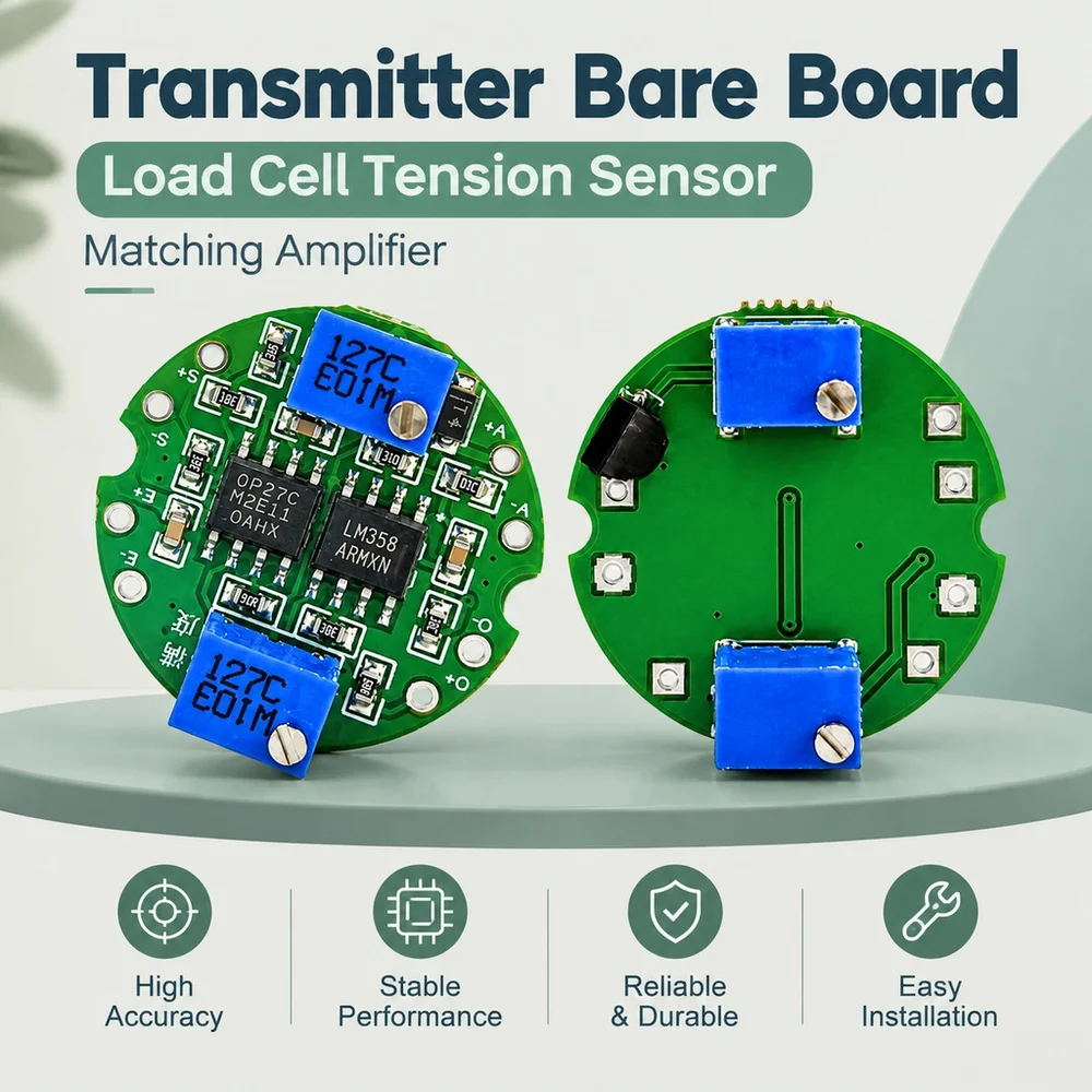 Transmitter Bare Board Load Cell Tension Sensor Matching Amplifier 0-5V 0-10V 4-20mA Optional Signal