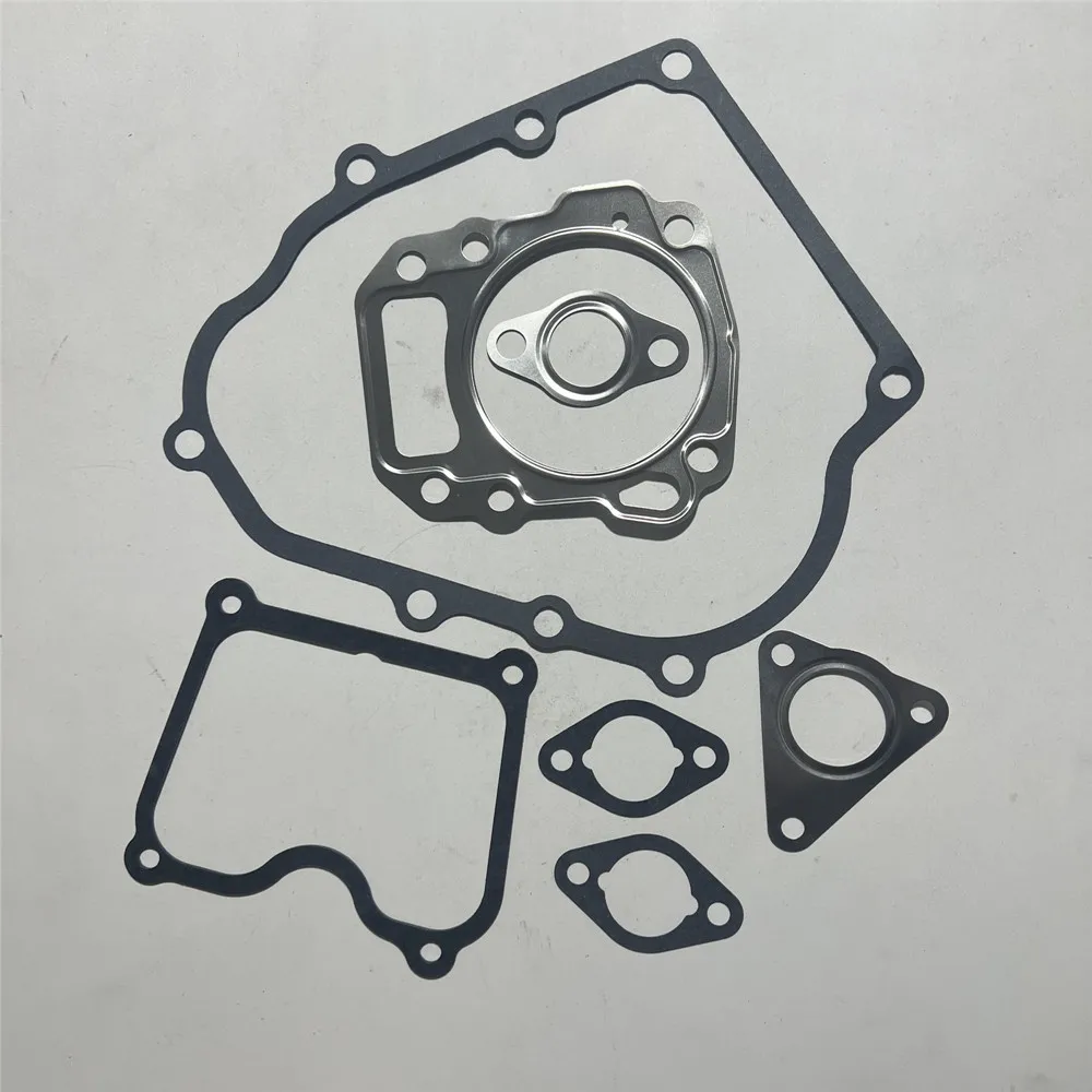 GT600 SET OF 7PCS PACK GASEKTS FITS MITSUBISHI GM182 GB18 GB18G4T 6HP MEIKI ENGINE CARBURETOR CRANKCASE MUFFLER CYLINDER GASKET