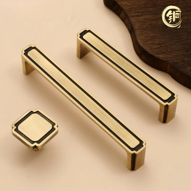 American Vintage Single Hole Cabinet Knob Luxury Drawer Pull for TV Cabinet Sideboard Wine Cabinet Furniture Hardware