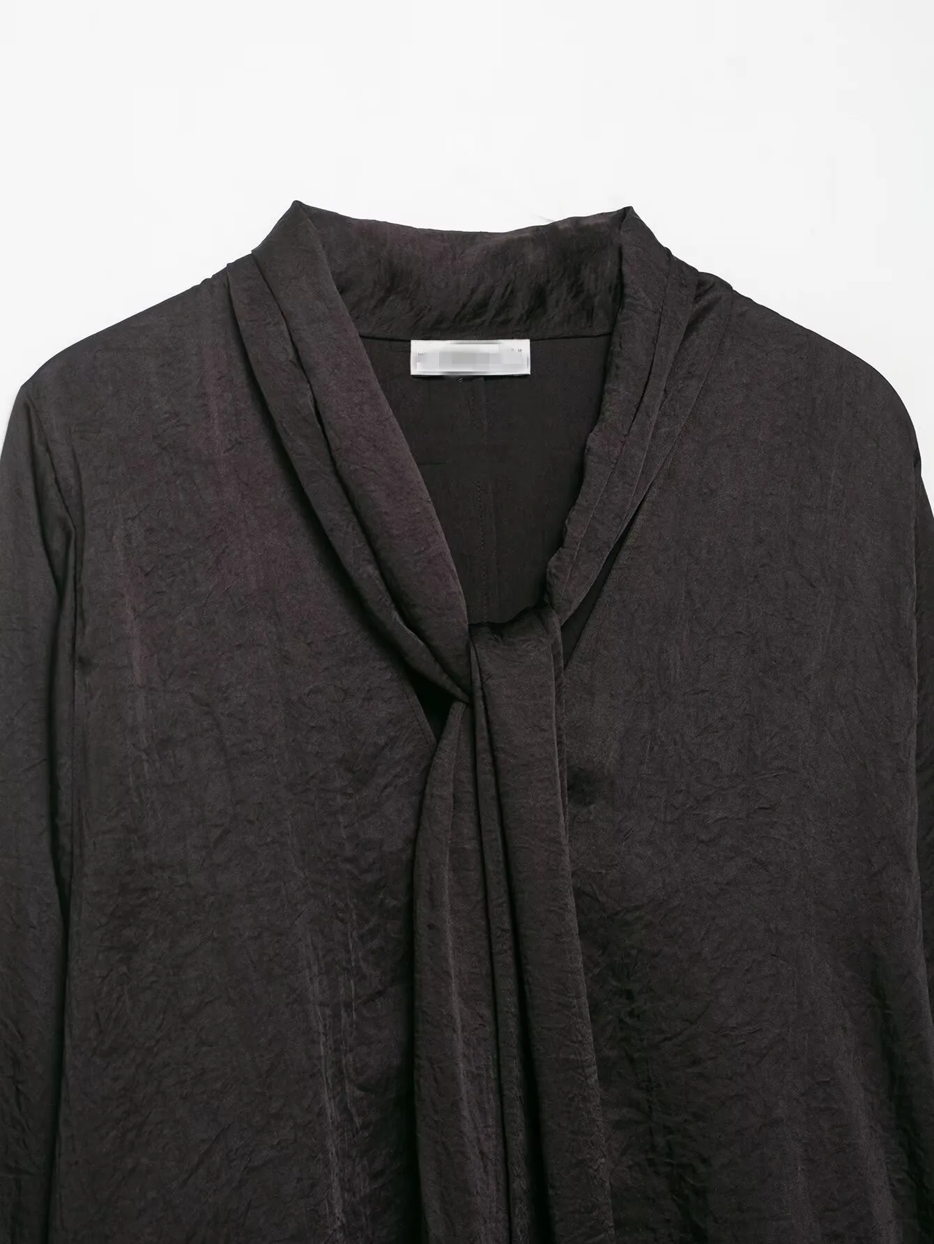 Neue Herbst Mode Casual Langarm V-ausschnitt Einfarbig Spitze-up Lose Fit Hemd