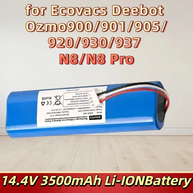 

14.4V 3500mAh Li-IONBattery for Ecovacs Deebot Ozmo 900/901/905/920/930Robot Vacuum Cleaner,Reliable Power for Extended Cleaning