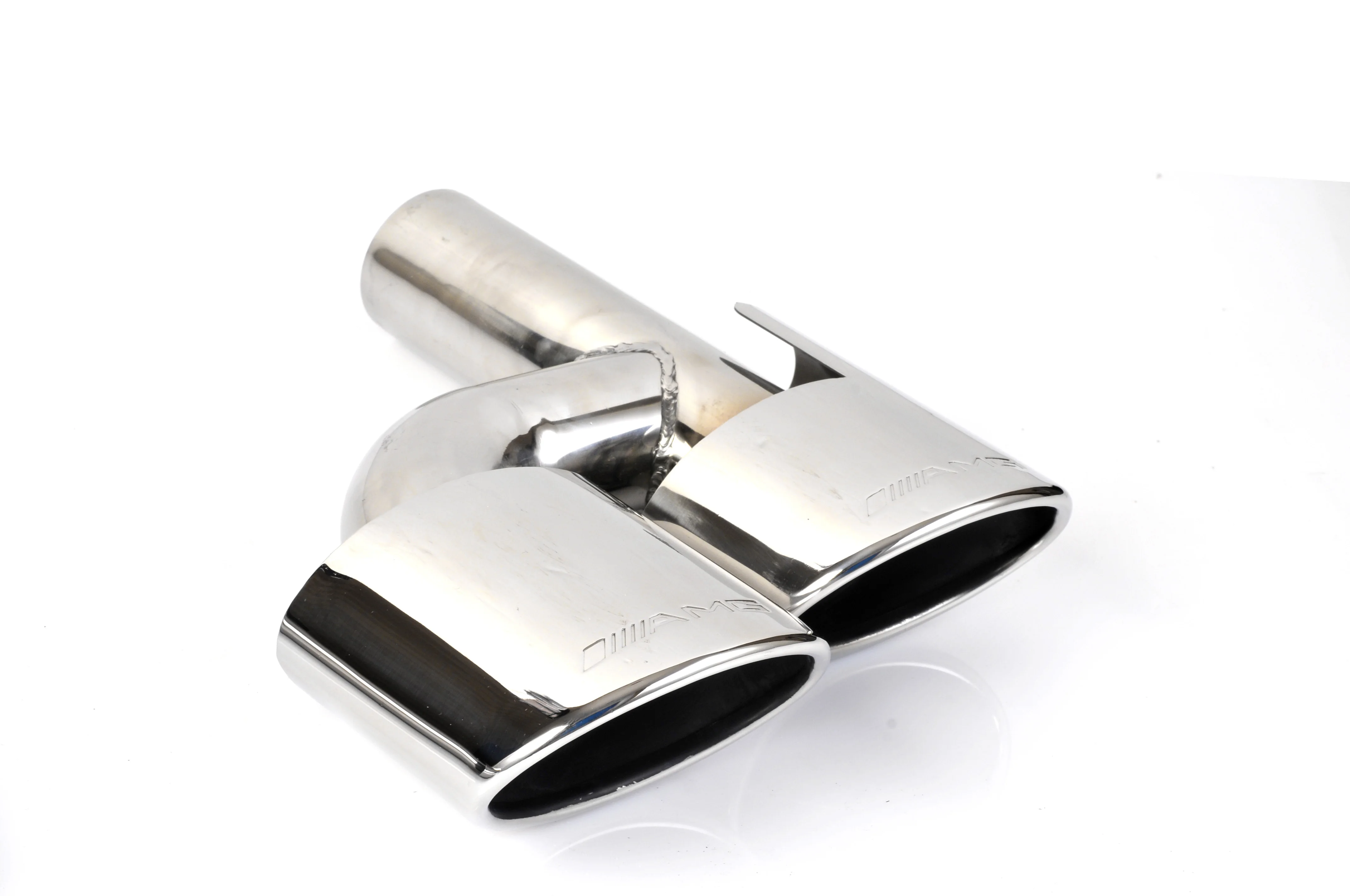 304 Stainless Steel High Quality Rear Exhaust Muffler Tips Pipes Silver Fit For Mercedes Benz AMG C-Class W204 C180 C200 C63