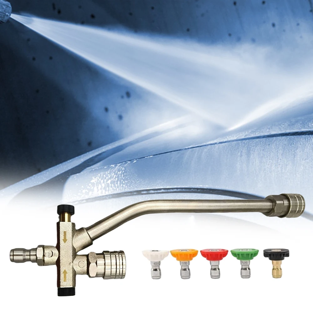 

Foam Lance Nozzle Dual Valve Pressure Washer Attachment with Colorful Nozzle Foam Generator Accessories for High Pressure Washer