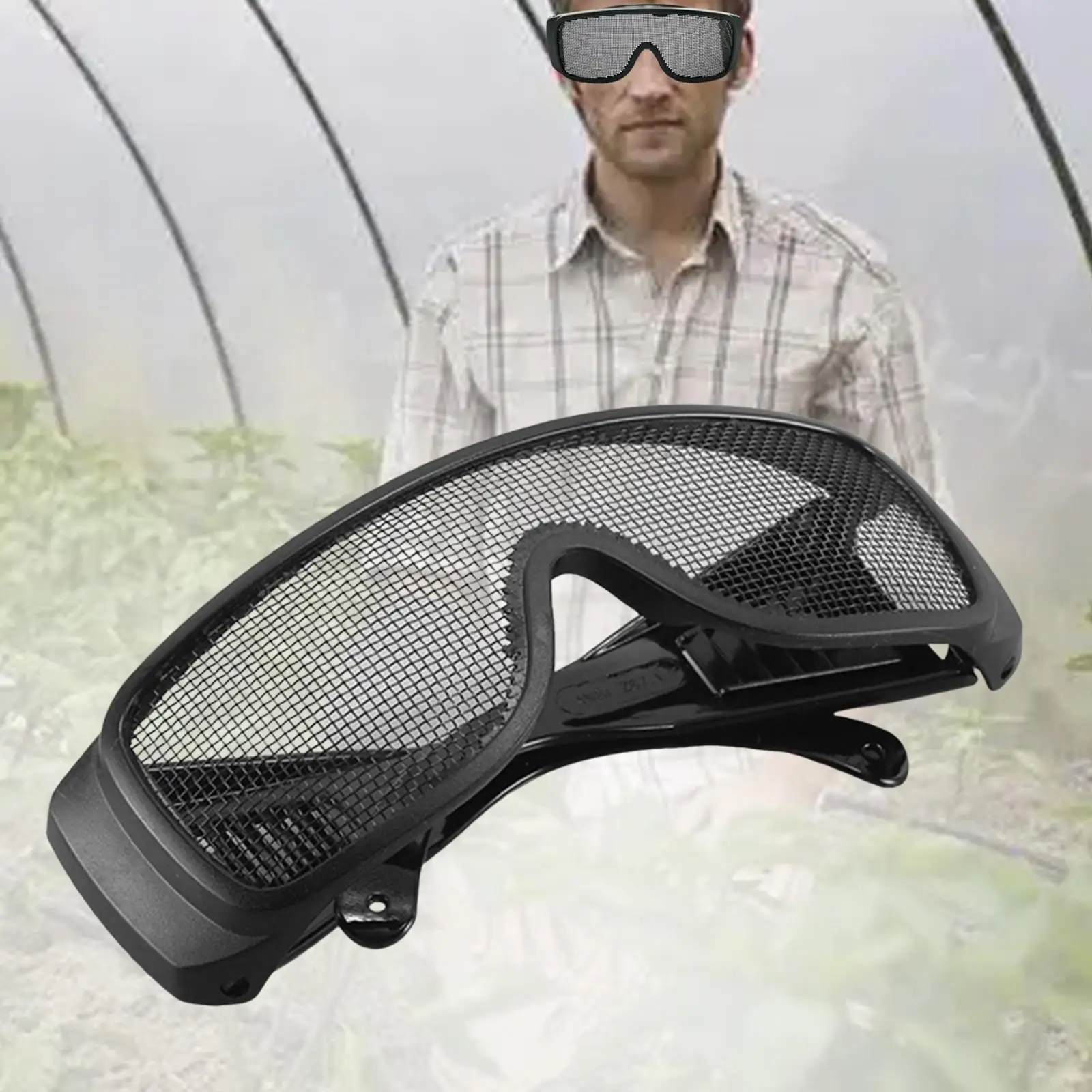 Steel Wire Mesh  Goggles Impact Resistant Eye Protector Goggles Multifunctional  for Adults Outdoor Cycling