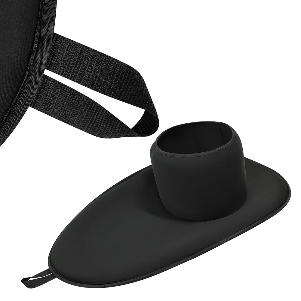 

Water Sports Black Kayaking Waterproof Skirt Kayaking Cockpit Waterproofing Elastic Design Quick Release Handle