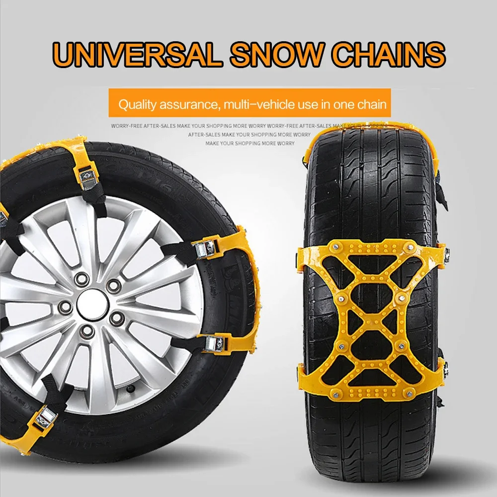 3 Stuks Auto Sneeuwketting Verdikte Rundvlees Peeswiel Ketting Autoband Anti-Slip Kettingen Universele Antislip Wiel Sneeuwkettingen Onderhoud