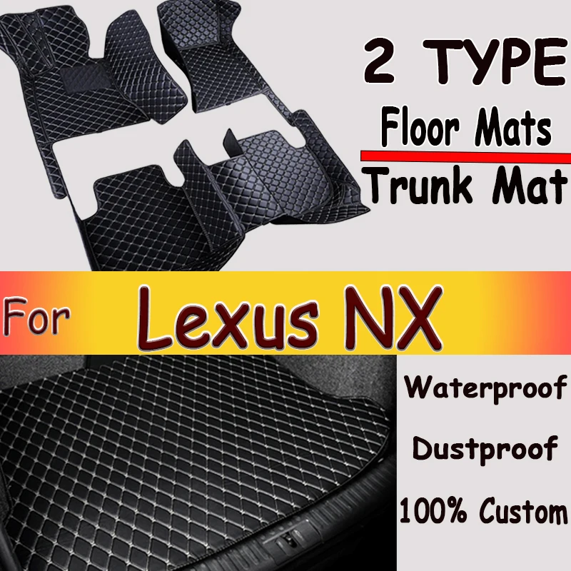 For Lexus NX 2021 2020 2019 2018 2017 2016 2015 Car Floor Mats Carpets Auto Accessories Protect For NX200 NX200t NX300 NX300h