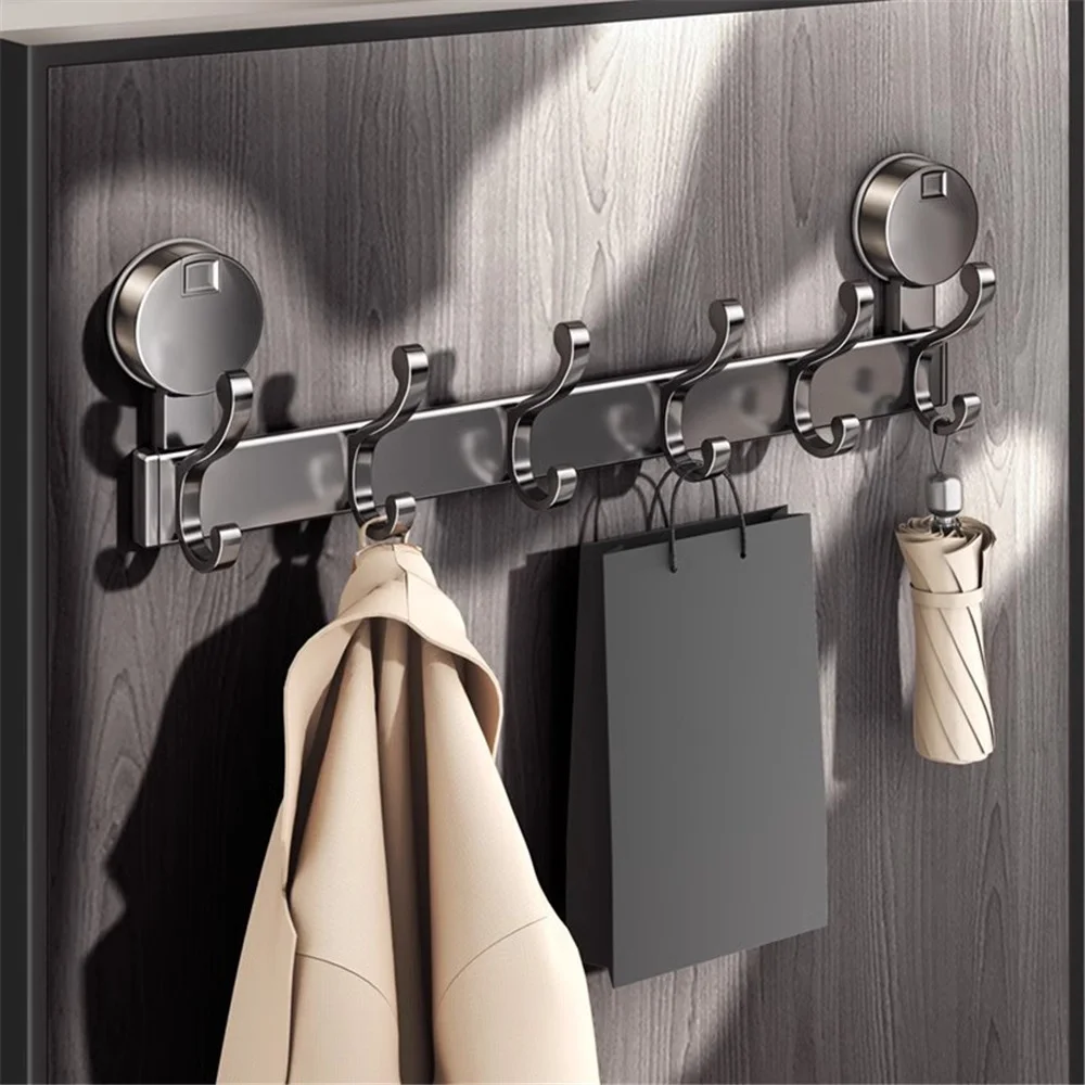 

Storage Row Hooks On The Bathroom Wall Clothes Hangers Behind The Bedroom Door Strong Load Bearing Suction Cup Hooks